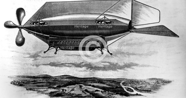 Pennington's airship, 1891. Creator: Unknown.