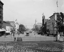Pennsylvania Ave. from Treasury, Washington, D.C., 1897. Creator: William H. Jackson