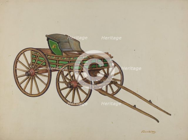 Pennsylvania Buckboard, c. 1938. Creator: Frank Gray.