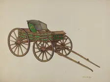 Pennsylvania Buckboard, c. 1938. Creator: Frank Gray