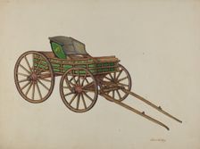 Pennsylvania Buckboard, c. 1938. Creator: Frank Gray