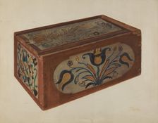 Pennsylvania German Candle Box. Creator: Rolland Livingstone