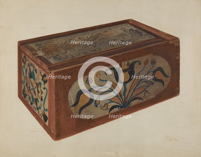 Pennsylvania German Candle Box. Creator: Rolland Livingstone.