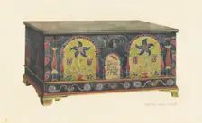 Pennsylvania German Chest, 1935/1942. Creator: Betty Jean Davis