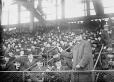Pennsylvania Governor John K. Tener at Ebbets Field (baseball), 1914. Creator: Bain News Service