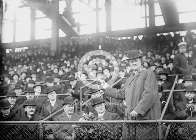 Pennsylvania Governor John K. Tener at Ebbets Field (baseball), 1914. Creator: Bain News Service.