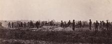 Pennsylvania Light Artillery, Battery B, Petersburg, Virginia, 1864. Creator: Tim O'Sullivan
