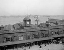 Pennsylvania R.R. [Railroad] ferries, Philadelphia, Pa., c1908. Creator: Unknown