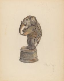 Penny Bank, c. 1939. Creator: Grace Halpin
