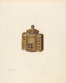 Penny Bank, c. 1941. Creator: Herman Schulze