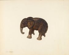 Penny Bank (Elephant), c. 1939. Creator: Ben Lassen