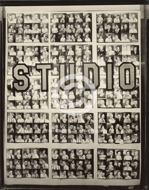 Penny Picture Display, Savannah / Photographer's Window Display, Birmingham, Alabama, 1936. Creator: Walker Evans.