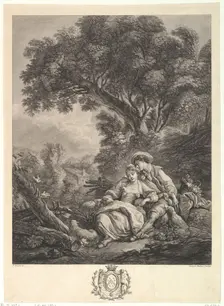 Pensant-ils à ce mouton? (Are They Thinking of the Sheep), late 18th century. Creator: Madame Jourdan