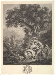 Pensant-ils à ce mouton? (Are They Thinking of the Sheep), late 18th century. Creator: Madame Jourdan