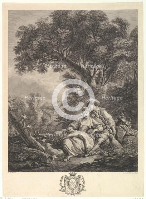 Pensant-ils à ce mouton? (Are They Thinking of the Sheep), late 18th century. Creator: Madame Jourdan.