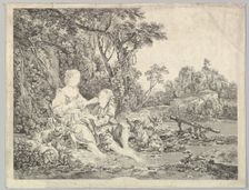 Pensant-ils au Raisin? (Are They Thinking About the Grape?), 18th century. Creator: Jacques Philippe Le Bas