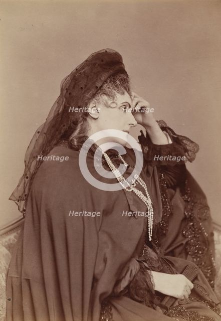 Pensive, 1893. Creator: Pierre-Louis Pierson.