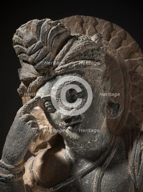 Pensive Bodhisattva (image 3 of 8), between c.200 and c.300. Creator: Unknown.