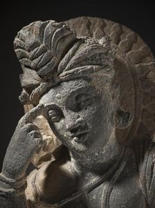 Pensive Bodhisattva (image 3 of 8), between c.200 and c.300. Creator: Unknown