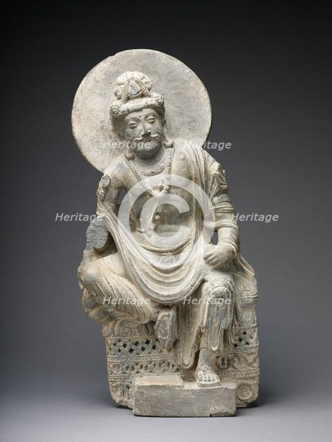 Pensive Bodhisattva, Kushan period, 2nd/3rd century. Creator: Unknown.