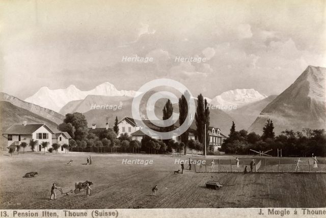 Pension Liten, Thun, Switzerland, 1885.  Artist: J Moegle