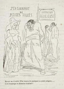 Pensionnat de petites filles, 1861. Creator: Félicien Rops