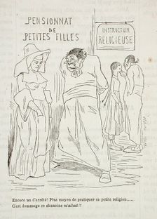 Pensionnat de petites filles, 1861. Creator: Félicien Rops
