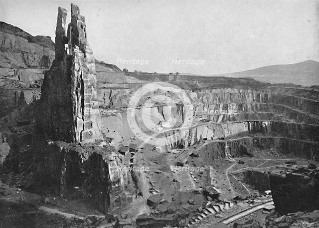 'Penrhyn Slate Quarries', c1896. Artist: John Wickens.