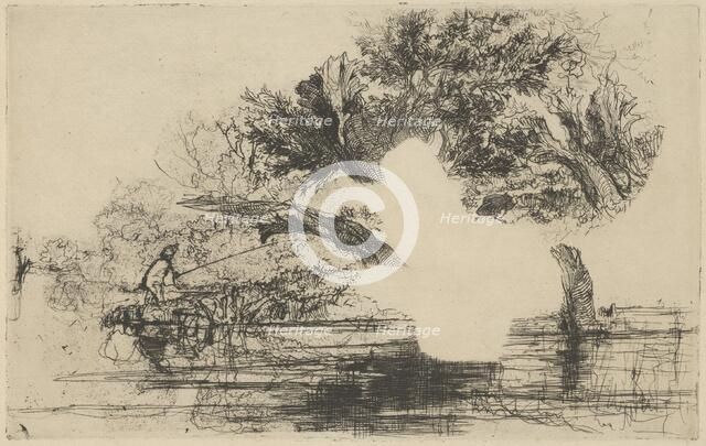 Penton Hook, 1864., 1864. Creator: Francis Seymour Haden.