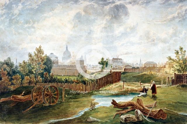 Pentonville, Islington, London, 1815. Artist: George Hollis