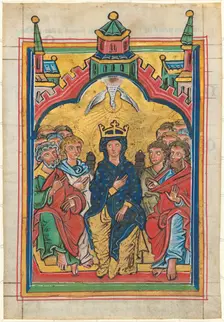 Pentecost, mid 13th century. Creator: Unknown