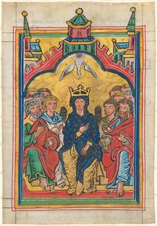 Pentecost, mid 13th century. Creator: Unknown