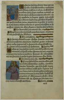 Pentecost and Christ Carrying the Cross, c. 1500. Creator: Unknown