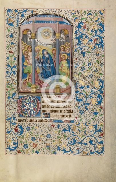 Pentecost; Arenberg Hours, early 1460s. Creator: Willem Vrelant.