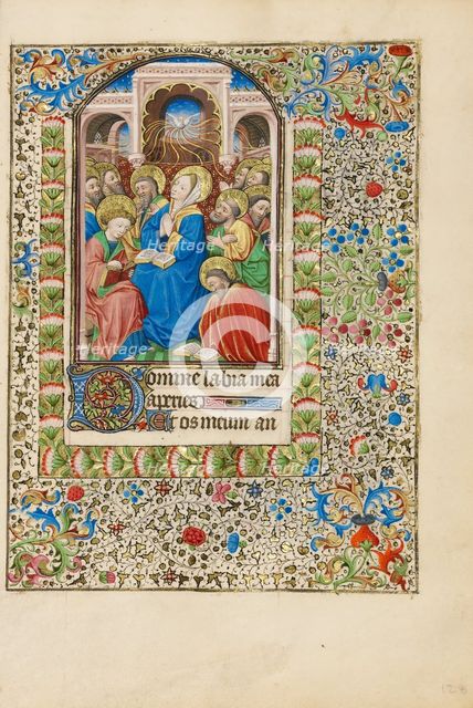 Pentecost; Book of Hours, about 1440-1450. Creator: Workshop of the Bedford Master.
