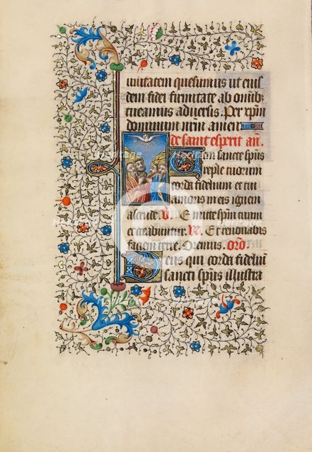 Pentecost; Book of Hours, about 1440-1450. Creator: Workshop of the Bedford Master.
