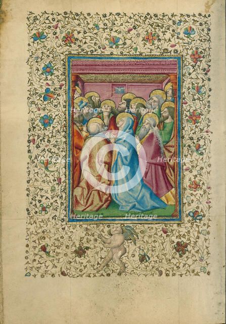 Pentecost; Book of Hours, about 1460. Creator: Unknown.