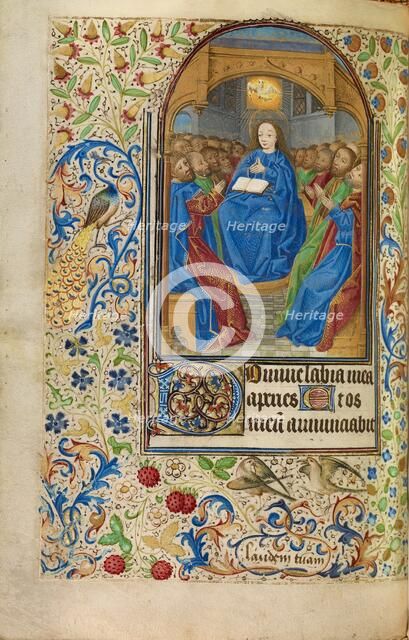 Pentecost; Book of Hours, about 1466-1470. Creator: Master of Jacques of Luxembourg.