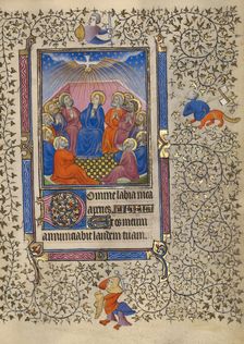 Pentecost; Book of Hours, about 1410. Creator: Unknown