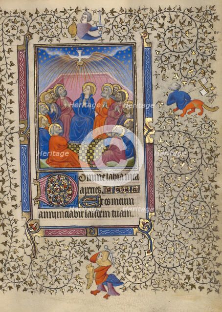 Pentecost; Book of Hours, about 1410. Creator: Unknown.