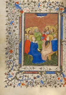 Pentecost; Book of Hours, about 1410. Creator: Unknown