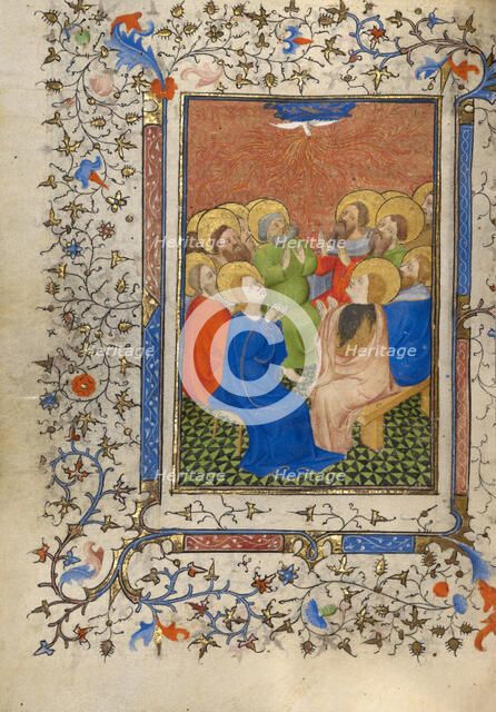 Pentecost; Book of Hours, about 1410. Creator: Unknown.