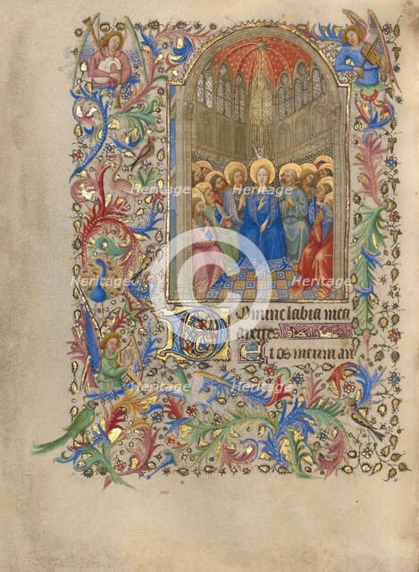 Pentecost; Book of Hours, about 1420. Creator: Spitz Master.