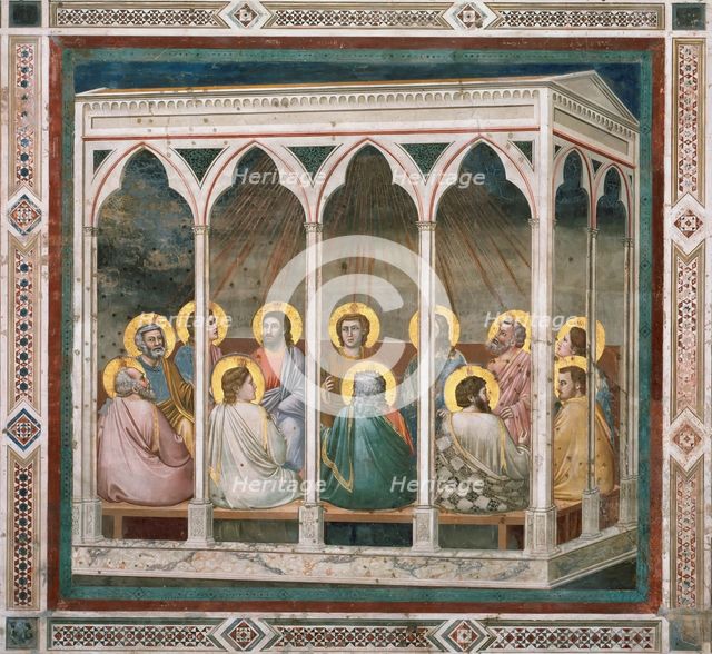 Pentecost (From the cycles of The Life of Christ), 1304-1306. Creator: Giotto di Bondone (1266-1377).