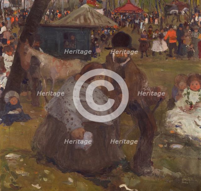 Pentecost Holiday Fair near Cracow, 1906. Creator: Witold Wojtkiewicz.