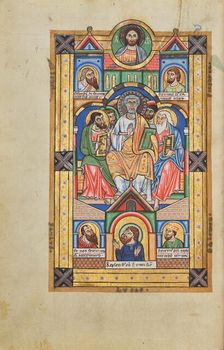 Pentecost; Stammheim Missal, probably 1170s. Creator: Unknown