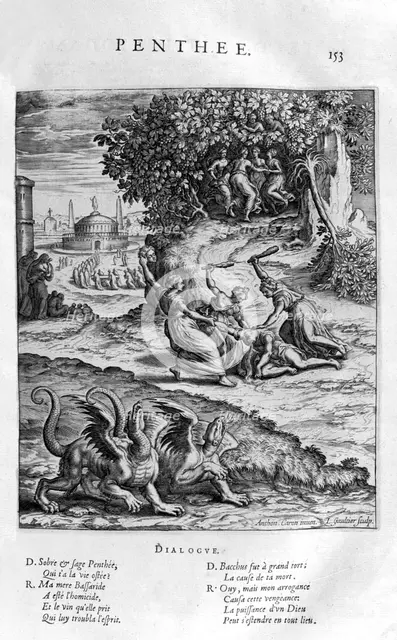 'Pentheus', 1615. Artist: Leonard Gaultier