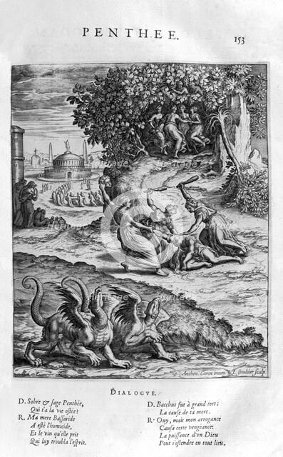 'Pentheus', 1615. Artist: Leonard Gaultier
