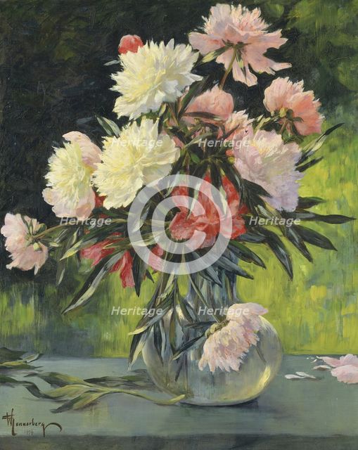 Peonies, 1898. Creator: Gunnar G:son Wennerberg.