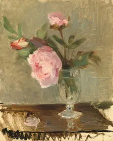 Peonies, c. 1869. Creator: Berthe Morisot